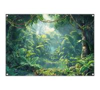 Luminora 7x5ft Jungle Forest Backdrop Summer Tropical Wild Natural Background Kids Birthday Baby Shower Adventure Party Decorations Photo Banner Props