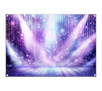 Luminora 7x5ft Purple Spotlight Stage Concert Backdrop Sing Dance Music Festival Lighting Background Prom Birthday Party Decoration Photo Banner Props