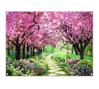 Luminora 8x6ft Spring Scenery Backdrop Cherry Blossom Sakura Background