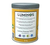 Luminos LUM1109 - Primrose Yellow - Water-Based Wood Stain Protector BIO - Yellow 1L