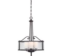 Elstead - 3 Light Ceiling Pendant Dark Cherry, E27