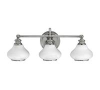Luminosa Lighting Elstead Ainsley 3 Light Indoor Wall Light Polished Chrome Ip44, G9