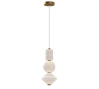 Luminosa Lighting Elstead Alora Mood Bijou Led Slim Pendant Ceiling Light Contemporary Aged Gold 3000K