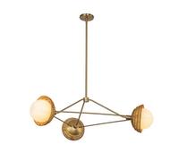 Luminosa Lighting Elstead Alora Mood Perth Pendant Ceiling Light Contemporary Brushed Gold 3X E14