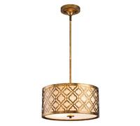 Elstead Arabella - 2 Light Medium Round Ceiling Duo-Mount Pendant Gold, E27