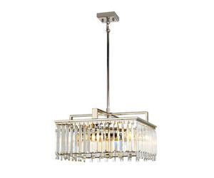 Luminosa Lighting Elstead Aries 4 Light Large Crystal Pendant Chandelier