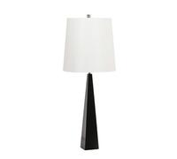 Elstead Lighting Ascent Table Lamp with Round Tapered Shade Black