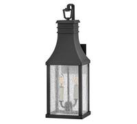 Luminosa Lighting Elstead Beacon Hill 2 Light Medium Outdoor Wall Lantern Museum Black Ip44