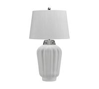 Luminosa Lighting Elstead Bexley 1 Light Table Lamp White, Polished Nickel