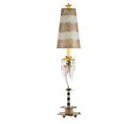 Luminosa Lighting Elstead Birdland 1 Light Table Lamp Black, Gold, Cream, E27
