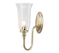 Luminosa Lighting Elstead Blake 1 Light Bathroom Wall Light Polished Brass Ip44, G9