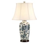 Luminosa Lighting Elstead Blue Trad Wp 1 Light Table Lamp Blue, E27