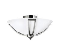 Luminosa Lighting Elstead Bolla 2 Light Flush Ceiling Light Brushed Nickel, E27