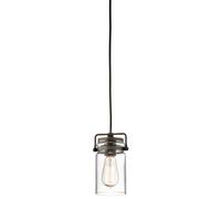 Luminosa Lighting Elstead Brinley 1 Light Ceiling Mini Pendant Olde Bronze, E27