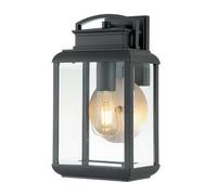 Luminosa Lighting Elstead Byron Outdoor Wall Lantern Graphite With Pewter Reflector Ip44