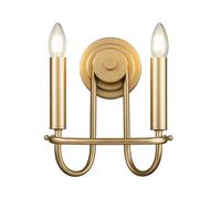 Kichler Capitol Hill Twin Wall Fitting In Natural Brass