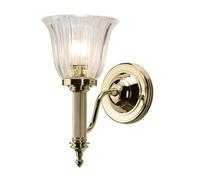 Luminosa Lighting Elstead Carroll 1 Light Bathroom Wall Light Polished Brass Ip44, G9