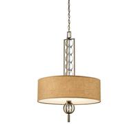 Celestial 3 Light Ceiling Pendant Bronze, Beige, E27 - Bronze