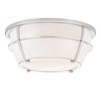 Luminosa Lighting Elstead Chance 2 Light Flush Mount - Polished Chrome Finish, E27