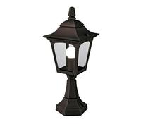 Elstead Lighting Elstead Chapel Mini Black Outdoor Pedestal Light