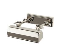 Chawton 1 Light Small Picture Wall Light Polished Nickel E14 Netlighting Grey One Size