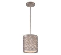 Luminosa Lighting Elstead Confetti 1 Light Ceiling Mini Round Pendant Old Silver, E27