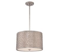 Luminosa Lighting Elstead Confetti 3 Light Medium Round Ceiling Pendant Old Silver, E27