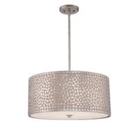 Luminosa Lighting Elstead Confetti 4 Light Large Round Ceiling Pendant Old Silver, E27