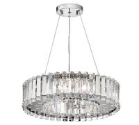 Elstead Crystal Skye - 8 Light Chandelier Chrome Finish, G9