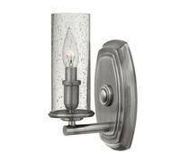 Luminosa Lighting Elstead Dakota 1 Light Wall Light Polished Antique Nickel, E14