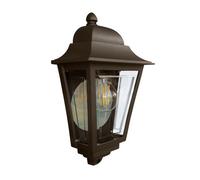 Elstead Deco Lane outdoor wall lamp, bronze, lantern, aluminium, IP44