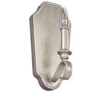 Luminosa Lighting Elstead Dewitt 1 Light Indoor Candle Wall Light Silver, E14