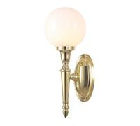Elstead Lighting Dryden 1 Light Round Wall Light - Polished Brass