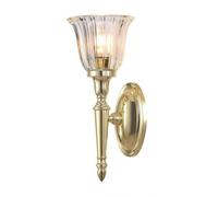 Luminosa Lighting Elstead Dryden 1 Light Bathroom Wall Light Polished Brass Ip44, G9
