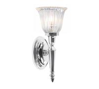Elstead Lighting Dryden 1 Light Short Wall Light - Polished Chrome