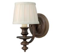 Netlighting Dunhill 1 Light Indoor Wall Light Royal Bronze E14 in Brown Netlighting Brown