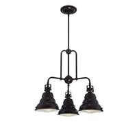 Luminosa Lighting Elstead Eastvale 3 Light Pendant Bar Chandelier Light Palladian Bronze, E27
