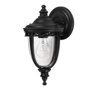 English Bridle 1 Light Outdoor Small Wall Lantern Light Black IP44 E27 Netlighting Black One Size