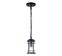 Luminosa Lighting Elstead Feiss Lighthouse Outdoor Pendant Ceiling Light Textured Black, Ip44