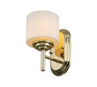 Luminosa Lighting Elstead Feiss Malibu Wall Lamp Polished Brass, Ip44
