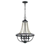 Luminosa Lighting Elstead Feiss Nori Multi Arm Chandelier Dark Weathered Zinc With Driftwood Grey