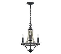 Luminosa Lighting Elstead Feiss Nori Multi Arm Chandelier Dark Weathered Zinc With Driftwood Grey