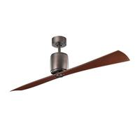 Luminosa Lighting Elstead Ferron 152Cm 2 Blade Ceiling Fan Oil Brushed Bronze, Remote Control