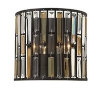 Luminosa Lighting Elstead Gemma 2 Light Indoor Wall Light Vintage Bronze, E14