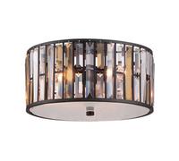 Luminosa Lighting Elstead Gemma 3 Light Flush Mount Ceiling Light Vintage Bronze, E27