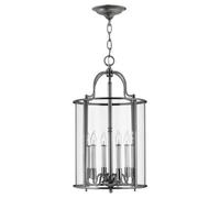 Luminosa Lighting Elstead Gentry 6 Light Large Ceiling Lantern Pendant Pewter, E14