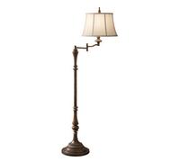 Luminosa Lighting Elstead Gibson 1 Light Floor Lamp Antique Brown, E27
