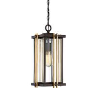 Luminosa Lighting Elstead Goldenrod 1 Light Medium Chain Lantern - Bronze Finish, E27