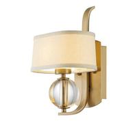 Luminosa Lighting Elstead Gotham Wall Lamp With Shade Brushed Brass