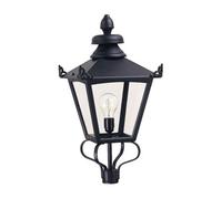 Luminosa Lighting Elstead Grampian 1 Light Outdoor Post Lantern Black, E27